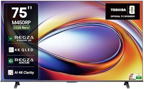 TOSHIBA 189 cm (75 inches) M450RP Series 4K Ultra HD Smart QLED TV 75M450RP (Black)