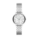 Emporio Armani Stainless Steel Analog Multicolor Dial Women's Watch-Ar11112, Band Color:Silver