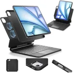 ESR iPad Air 11 Inch Case with Keyboard (M3/M2, 2025/2024), Air (5th/4th Gen) & Pro 11 Inch (4th/3rd/2nd/1st Gen), Easy-Set Magnetic Stand, Portrait/Raised Modes, with Removable Protective Case, Black