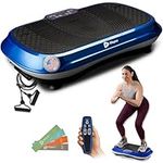 LifePro Vibration Plate Exercise Machine - Whole Body Workout Vibration Fitness Platform w/ Loop Bands - Home Training Equipment