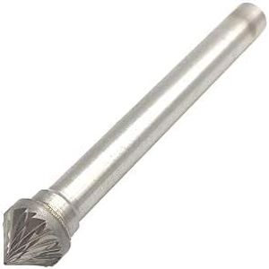 SK-5 Cone 90 Degree Tungsten Carbide Burr File (1/2"Cutting dia X1/4"Cutting Length) with 1/4" Shank dia,1pcs