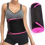 Slim Belly Fat Belt for Women Weight Loss Exercise Belt Workout for Men (Black)