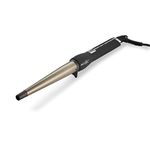 IKONIC PROFESSIONAL CONICAL TONG HAIR CURLER - CNT 25 WITH CERAMIC BARREL FOR ALL HAIR TYPES (BLACK)