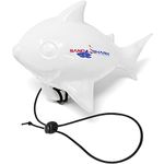 SandShark Floating Anchor Ball Marker Buoy Shark Shaped Pontoon Boat Accessories for Beach Fun. Boat Anchor Accessories for Shallow Water. High Visibility. 30" Bungee Cord (White)..