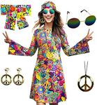 MRYUWB 70s Hippie Dress Costumes Ne