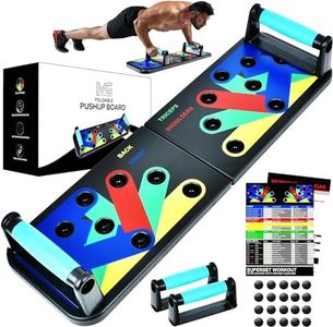 MG Push up Board with 5 Resistance Bands & Jump Rope – Portable Home Gym Equipment for Full Body Workout, Strength Training, Exercise and Fitness – With a Giftable Box & Workout Manual