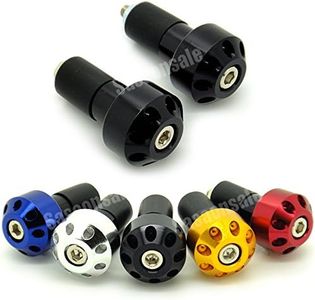 [GT-Speed] Compatible/Replacement for Black CNC Motorcycle Bar Ends 7/8" Handlebar Grips Plugs Cap