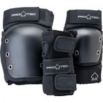 Pro Tec Unisex Youth Pro-tec Pads Street Gear Junior 3 Pack Open Protection Set, Black, YM UK