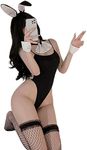 Womens Bunny Girl Lingerie Sexy Senpai Cosplay Anime Role Costume Bodysuit One Piece