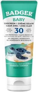 Badger Baby & Toddler Mineral Sunscreen SPF 30 | Broad Spectrum UVA/UVB Protection | Pediatrician-Tested | Chamomile & Calendula | Sensitive Skin Safe | Water Resistant Sun Lotion (87ml)