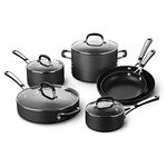 Simply Calphalon SA10H Nonstick Hard-Anodized 10-Piece Cookware Set