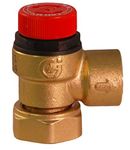 CALEFFI PRESSURE RELIEF VALVE 3/4" LOOSE NUT TO 1/2" BSP 6 BAR 311501