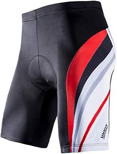 Padded Bike Shorts Riding Clothing Bicycle Short Pants Cycling Bottoms Tights Red Large