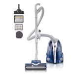 Kenmore 10701 Pet Friendly Lightweight Bagless Compact HEPA Canister Vacuum with Pet Turbine Brush, Variable Mode, Telescoping Wand, Retractable Cord, Ultra Plush Nozzle and 3 Cleaning Tools-Blue