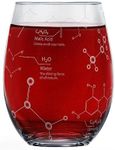 Greenline Goods Stemless Wine Glasses - 15 oz – Science of Wine Tumblers (Set of 1) Etched with Wine Chemistry Molecules