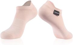RANDY SUN Breathable Waterproof Socks – Low Cut, Juncao Liner, Seamless & Lightweight for Sensitive Skin 1 pair Blush Pink,L