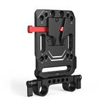 SMALLRIG V-Lock Mount Battery Plate with Dual 15mm Rod Clamp - 3016