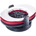 Westmark Apple/Tomato/Mango Slicer, 3 in 1, Multifunctional, Stackable, With cutting tray/storage stand, Plastic/stainless steel, Tutti Frutti, Red/Anthracite/White, 51142260