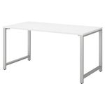 Bush Business Furniture Table Desk, Wood, White