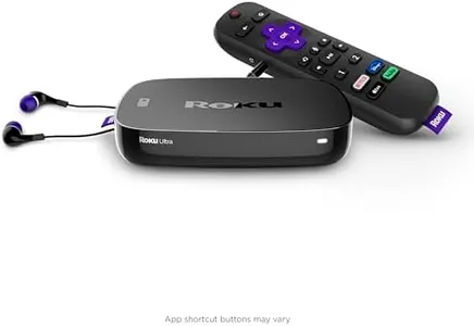 Roku Ultra LT 4K/HDR/HD Streaming Player with Enhanced Voice Remote, Ethernet, MicroSD with Premium 6FT 4K Ready HDMI Cable, Black