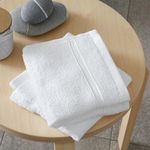 Catherine Lansfield Zero Twist Soft & Absorbent Cotton Face Cloth Pair White