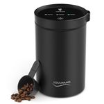 Soulhand Coffee Canister, Airtight Sealed Coffee Containers for Coffee & Food Storage, Automatic Vacuum Stainless Steel Coffee Canister, Professional Coffee Storage Container for Barista - 17oz/500g