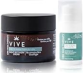 VIVE SkinCare Therapy - Night Ritual Bundle - Night Cream - Concentrated Recovery Serum - Anti-Wrinkle Serum - Face Cream For Mature Skin