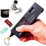 Diamond Tester＋60X LED Magnifying Glasses Jeweler Tool Kit Combo，for Novice and Expert - Diamond Selector II 9V Battery Included(Diamond Tester+)