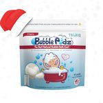 TruKid Bubble Podz Bubble Bath for Baby & Kids, Gentle Refreshing Bath Bomb for Sensitive Skin, pH Balance 7 for Eye Sensitivity, Natural Moisturizers and Ingredients, Cherry (10 Podz)