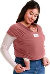Sleepy Wrap Baby Carrier 7-35 lbs - Stretchy Baby Wrap Infant Sling Pink