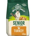 James Wellbeloved Senior Turkey 1.5 kg Bag, Hypoallergenic Dry Cat Food