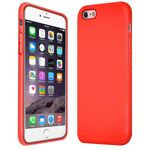 Verco Silicone Case for iPhone 6 Plus, Slim Phone Back Cover Shockproof TPU Protective for Apple iPhone 6 Plus/6S+ Case - Red