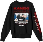 Tokyo Ghoul Kaneki Adult Black Crew Neck Sweatshirt-Medium