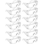 Queekay 12 Pairs Safety Glasses Cle