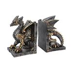 Nemesis Now Dracus Machina Bookends 27cm, Bronze