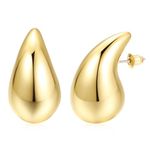 Shining Diva Fashion Latest Stylish Western Earrings for Women Girls (15819er) (Gold)