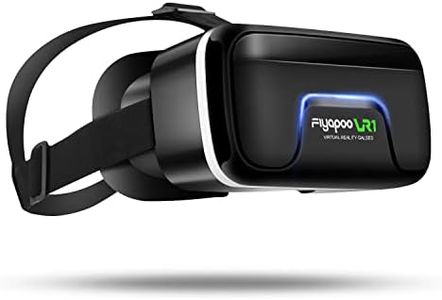 FIYAPOO 3D VR Gafas de Realidad Virtual,Disfruta de Juegos y Videos en Alta Definición,Compatibles con Teléfonos Android/iPhone de 4.7-6.6 Pulgadas,Diseño Ligero, Amigos y Niños