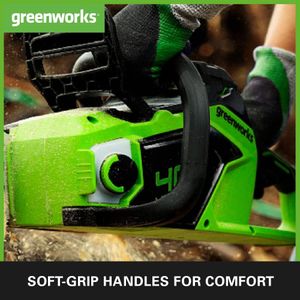 Greenworks 40V Cordless Chainsaw – 40cm Bar, Battery Powered