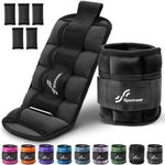 Sportneer Ankle Weights, Adjustable Weights Wrist Weight Straps for Fitness, Walking, Jogging | 0.5-3.5 lbs Per Ankle, 2 Pack 1-7 lbs