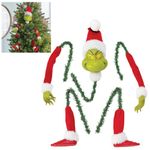 Christmas Tree Decorations Gifts - Christmas Tree Topper, Elf Head/Arm/Leg for Christmas Tree Stole Elf Stuffed Leg Stuck Tree Topper Garland Ornaments