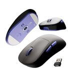 Kreo Anzu Ultralight Ergonomic Wireless Gaming Mouse for PC, Gaming Mouse Wireless, Rechargeable Mouse Wireless with 50+Hours Battery Life, High End 80M Huano Switches, 12000DPI (Black)