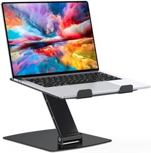 Glangeh Support Ordinateur Portable Pliable, Support PC Portable Aluminium Ergonomique, Laptop Stand Compatible avec MacBook Air Pro, XPS et Plus d'Ordinateurs Portables 10-16 Pouces