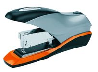 Rexel Optima 70 Low Force Heavy Duty Stapler, 70 Sheet Capacity, Flat Clinch Stapling, Includes Optima Staples, Silver/Black, 2102359