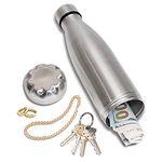 Diversion Water Bottle Can Safe by Stash-it, Stainless Steel Tumbler with Hiding Spot for , Discreet Decoy for Travel or at Home, Bottom Unscrews to Store your Valuables