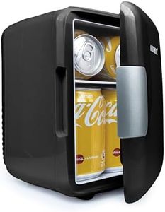 ARTECH 4L Mini Fridge for Bedrooms - 6 Can Countertop Fridge | Portable Small Fridge AC+DC Power Cooler & Warmer for Home, Car, Office, Travel | Ideal for Snacks, Drinks, Cosmetics, Makeup, Skincare