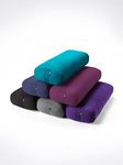 Yogamatters Organic Cotton Rectangular Bolster | Removable Washable Cover | Yoga Bolster Cushion for Restorative Yoga and Meditation (Berry)