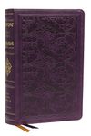 KJV, Personal Size Reference Bible, Sovereign Collection, Leathersoft, Purple, Red Letter, Thumb Indexed, Comfort Print