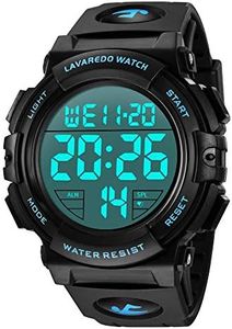 Watch for Men, Mens Digital Watch Waterproof Outdoor Chronograph Wrist Watches for Men with LED Back Ligh/Alarm/Date, Men