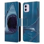 Head Case Designs Officially Licensed Vincent Hie Shark Bite Underwater Leather Book Wallet Case Cover Compatible With Apple iPhone 11