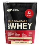 Optimum Nutrition Gold Standard 100% Whey Protein Powder, 670g - Vanilla Ice Cream - 22 servings (packaging may vary)